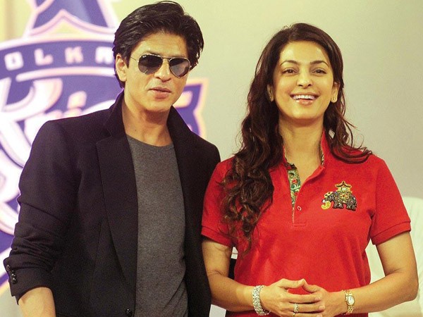 Juhi Chawla with Shah Rukh Khan