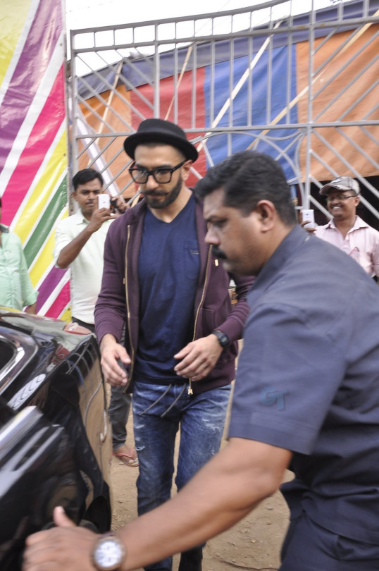 Ranveer Singh leaving Rambo Circus