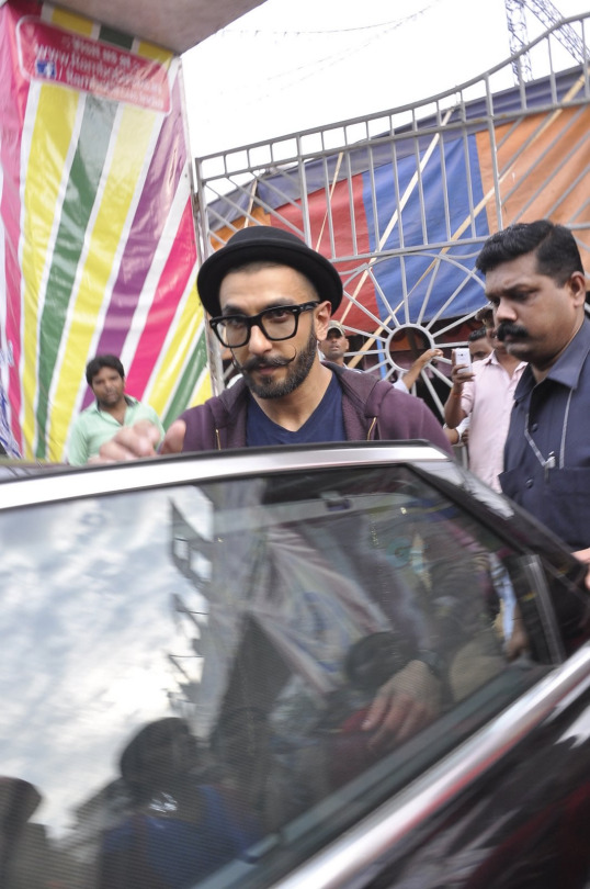 Ranveer Singh leaving Rambo Circus