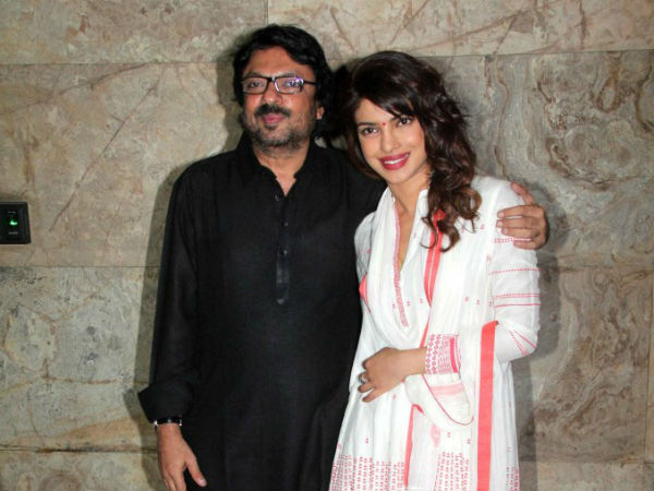 Priyanka Chopra with Sanjay Leela Bhansali