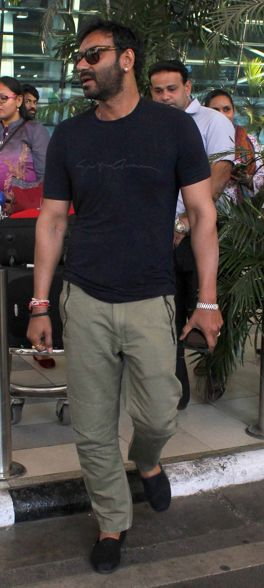 Ajay Devgn at the airport