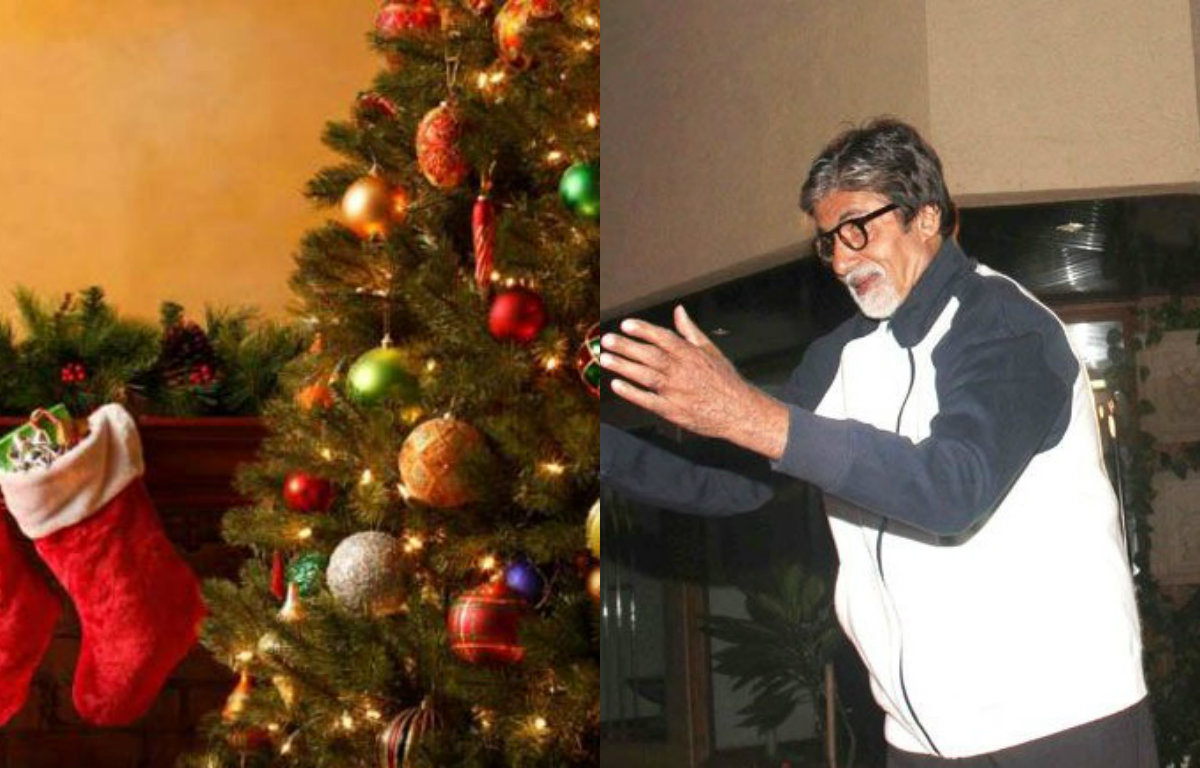 Amitabh Bachchan wishing fans on Christmas