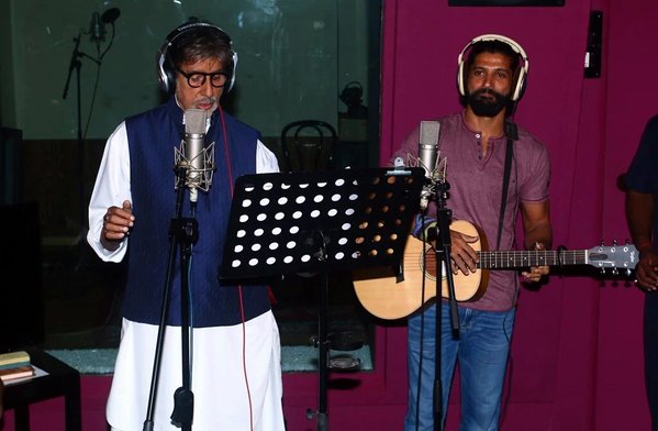 Amitabh Bachchan, Farhan Akhtar record duet for 'Wazir'