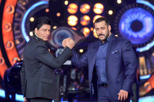 Salman Khan and Shah Rukh Khan on Bigg Boss 9