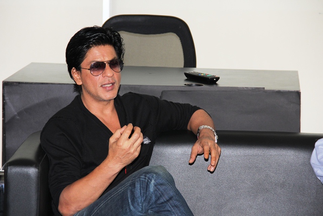 Shah Rukh Khan in his office
