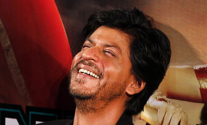 Shah Rukh Khan laughing