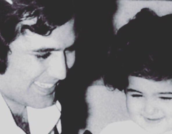 Rajesh Khanna ,Twinkle Khanna picture in black and white