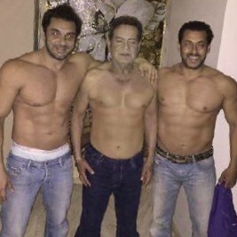 Sohail Khan, Salim Khan and Salman Khan
