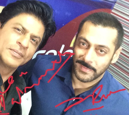 Salman Khan and Shah Rukh Khan selfie