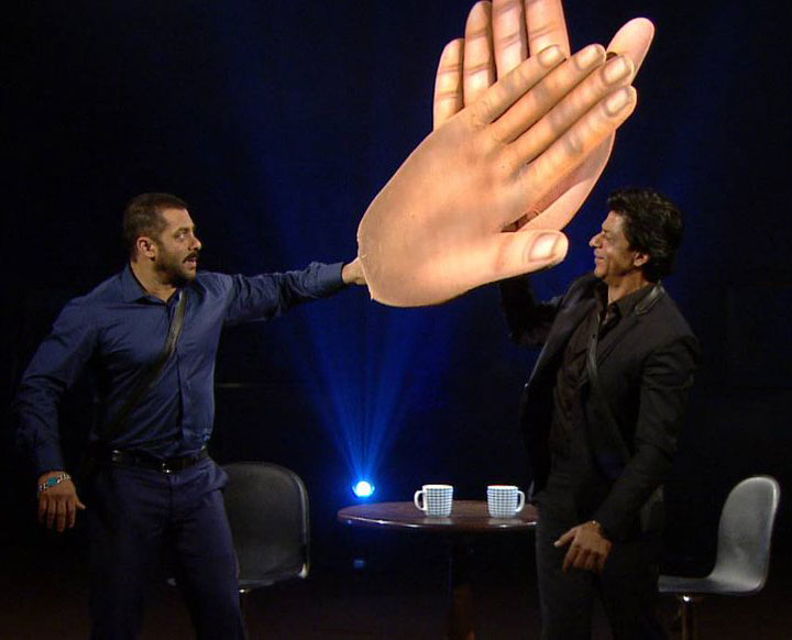 Shah Rukh Khan and Salman Khan on Bigg Boss 9