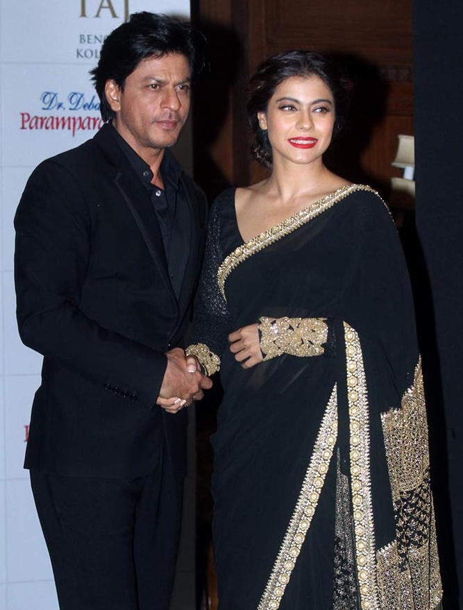 Shah Rukh Khan and Kajol in Kolkata