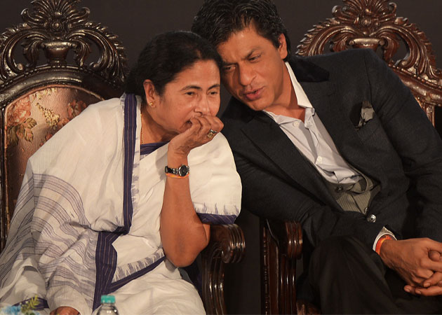 Shah Rukh Khan with Mamta Banerjee