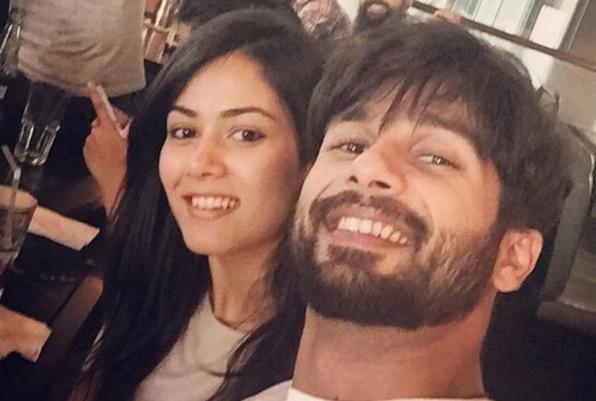 Shahid Kapoor with wife