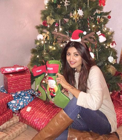 Shilpa Shetty celebrating Christmas