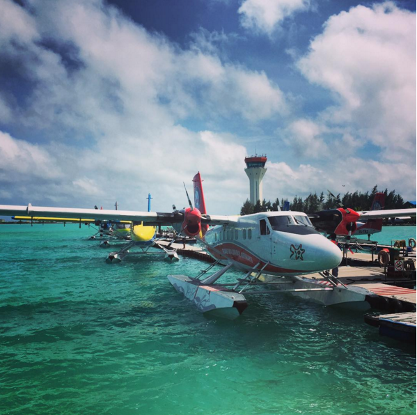 Sonam Kapoor and friends take a Trans Maldivian seaplane ride