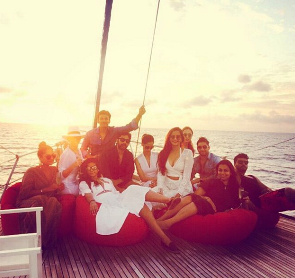 Sonam Kapoor with family and friends in Maldives