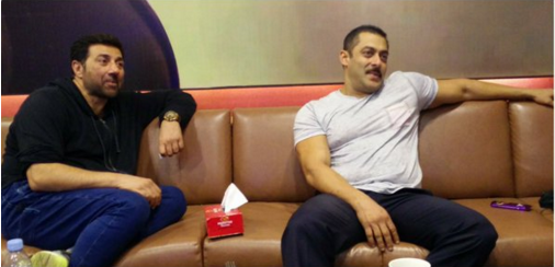 Sunny Deol and Salman Khan