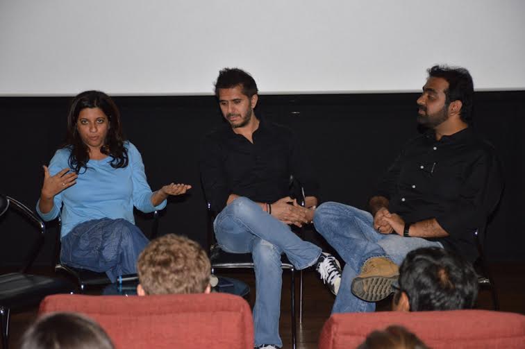Zoya Akhtar Ritesh Sidhwani in discussion with students