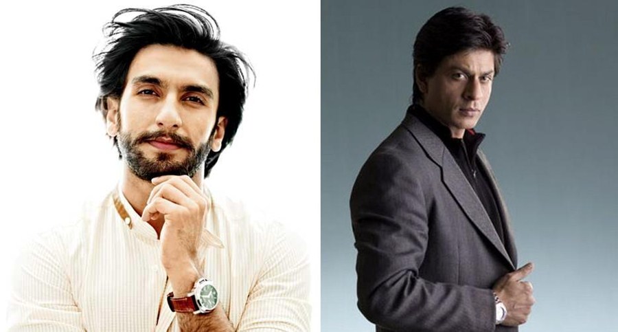 Bollywood actors Ranveer Singh and Shah Rukh Khan