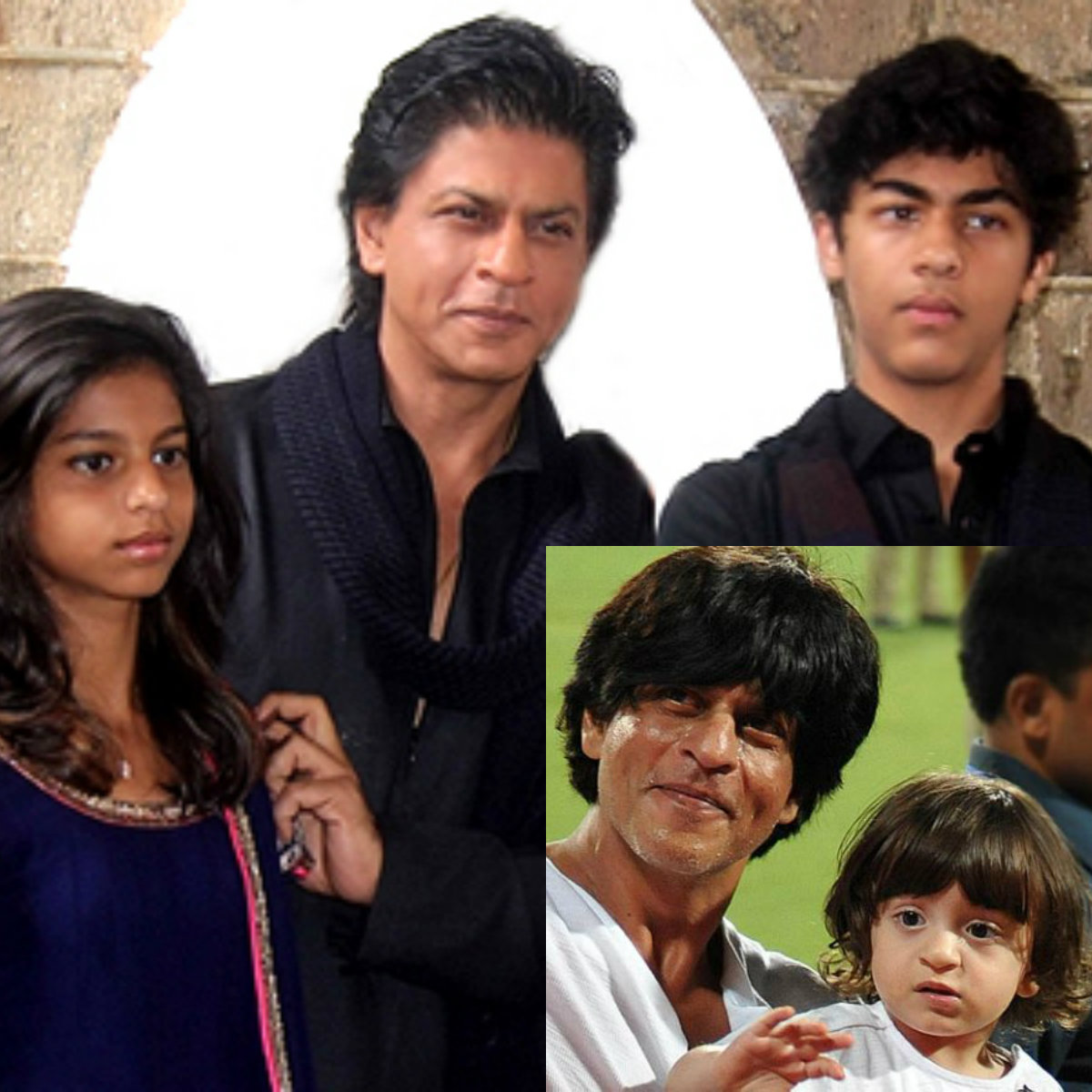 Shah Rukh Khan with his kids