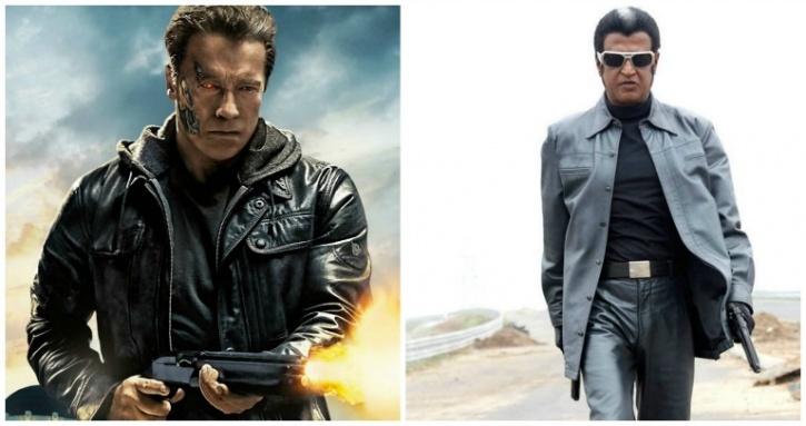 Arnold Schwarzenegger and Rajinikanth