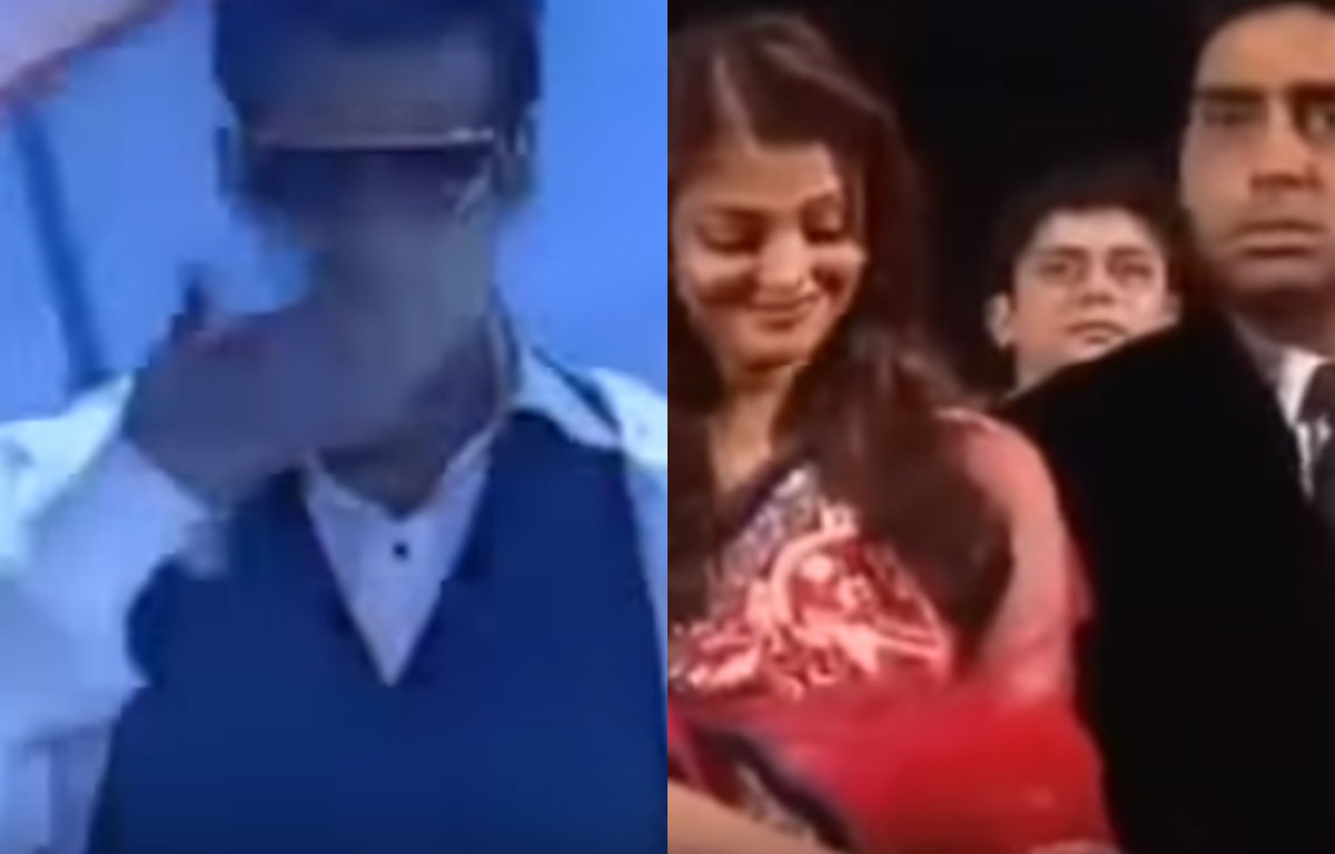 Salman Khan flying kiss to Aishwarya