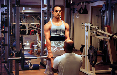 Aamir Khan in gym