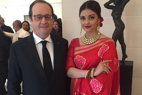 Aishwarya Rai bachchan with French President