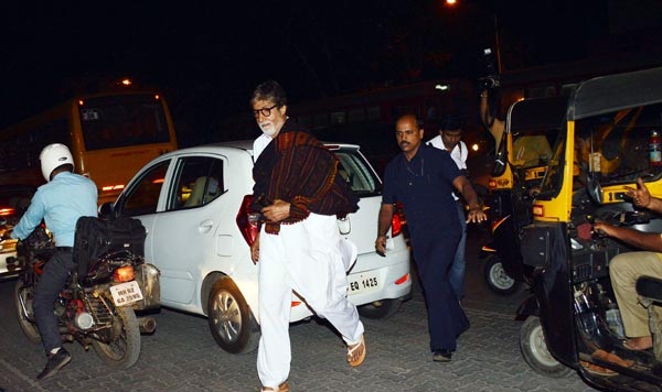 Amitabh Bachchan walking