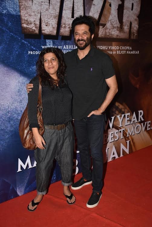 Anil Kapoor with Zoya Akhtar Wazir screening