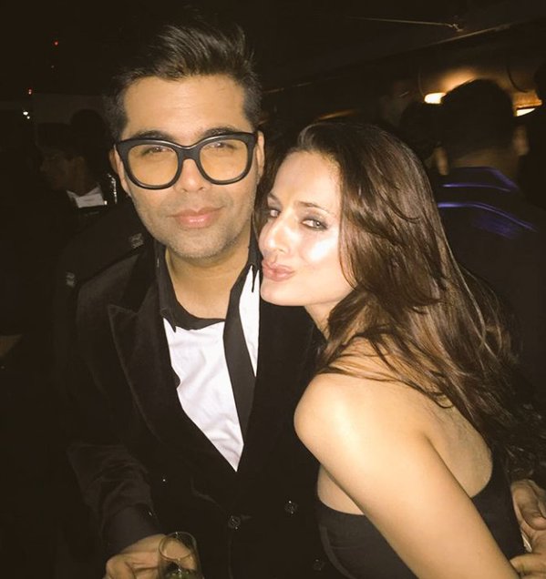 Karan Johar and Ameesha Patel