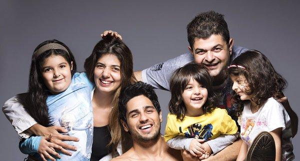 Daboo Ratnani and family with Sidharth Malhotra