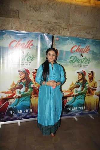 Divya Dutta at Chalk n Duster screening