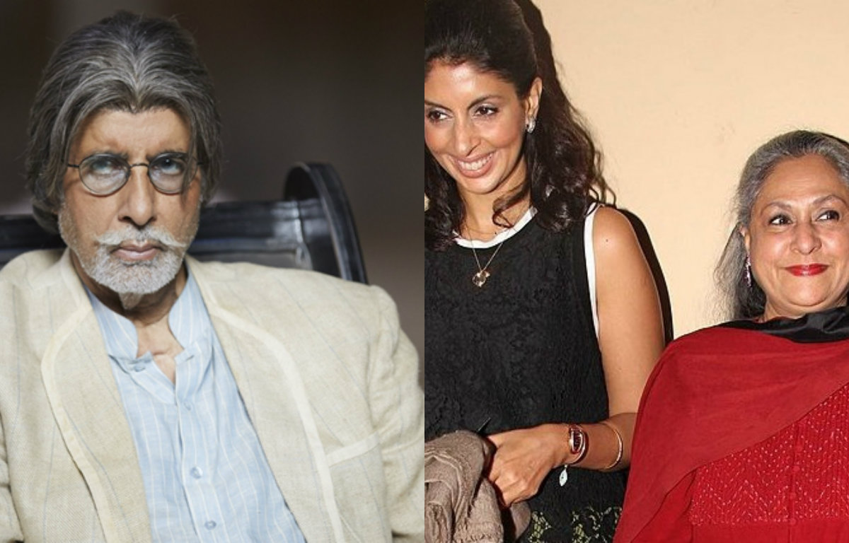 Jaya Bachchan, Shweta & Amitabh Bachchan