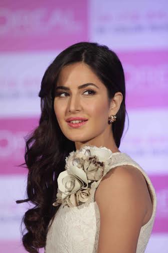 Katrina Kaif in white at lipstick launch