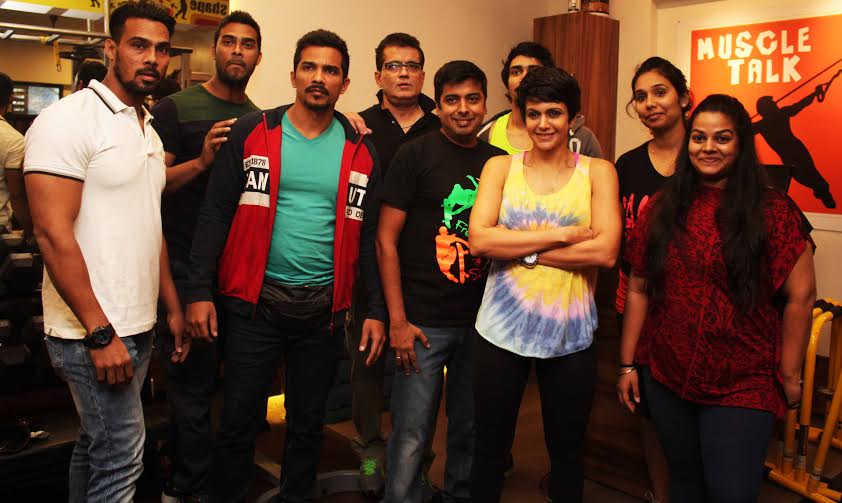 Mandira Bedi at Chembur Gym