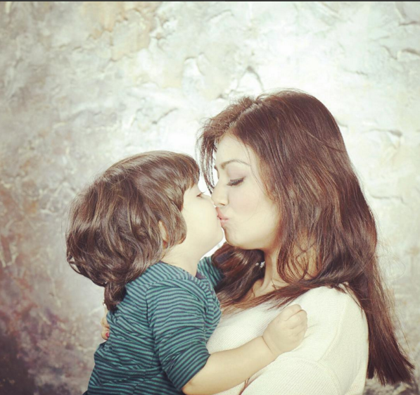 Ayesha Takia with son Mikail