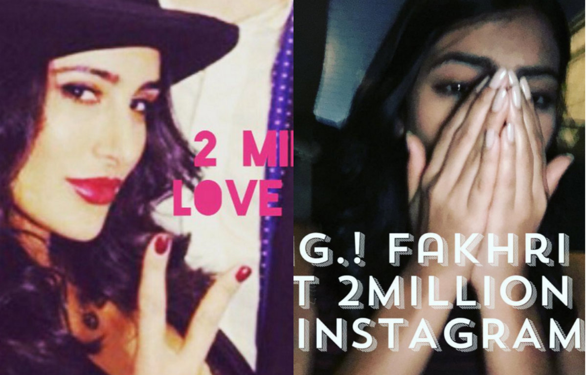 Nargis Fakhri has two million Instagram followers