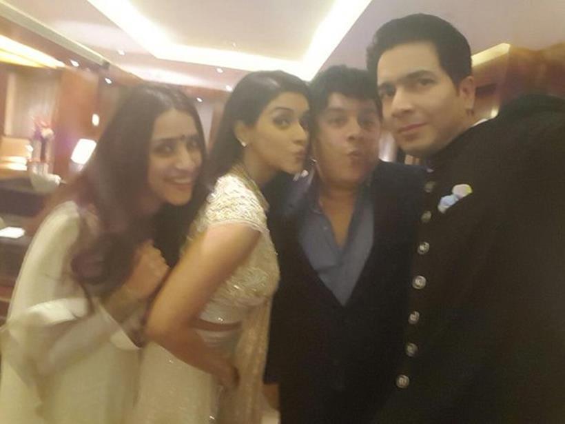 Asin and Rahul Sharma with Madhavan and his wife Sarita