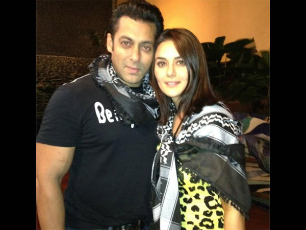 Salman Khan with Preity Zinta