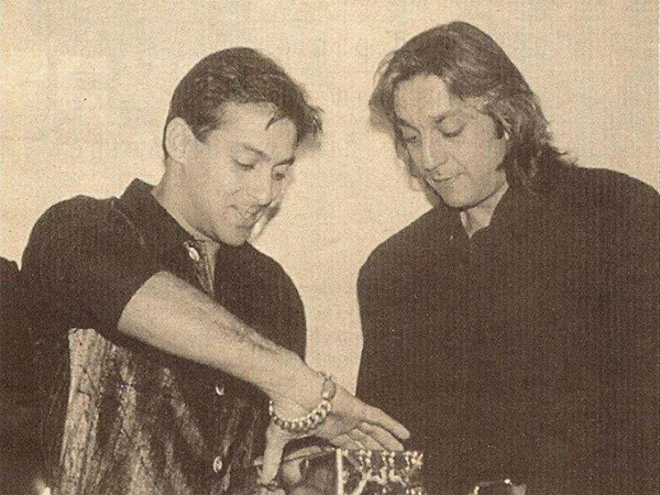 Salman Khan with Sanjay Dutt