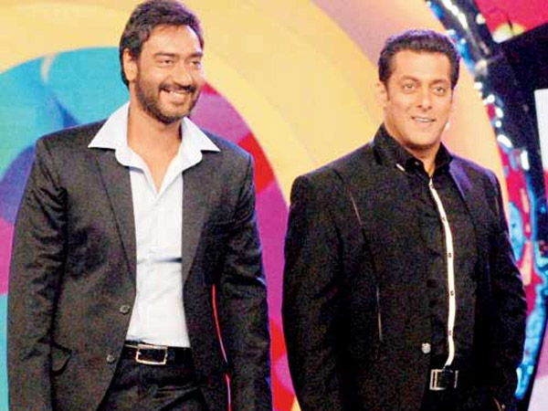 Salman Khan with Ajay Devgn