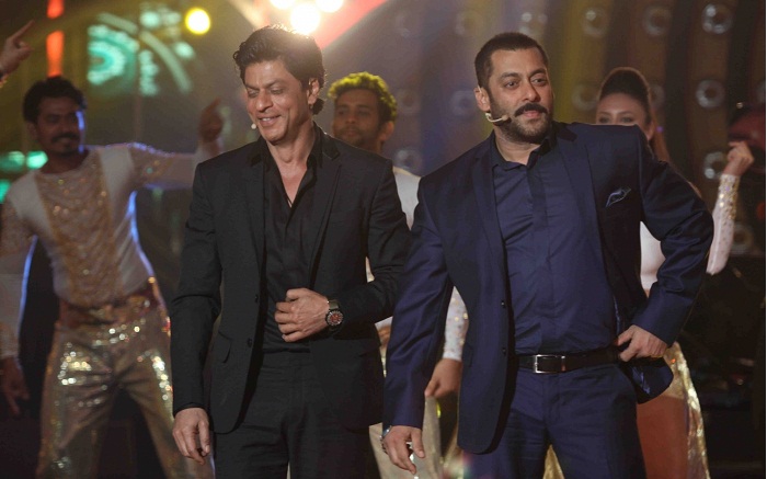 Shah Rukh Khan and Salman Khan in Bigg Boss 9