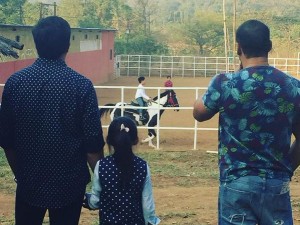 Salman Khan at his Panvel farmhouse