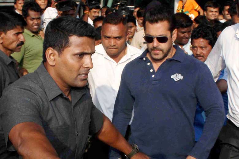 Salman Khan outside court