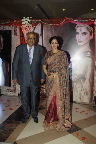 Sridevi with Boney Kapoor at YRF awards