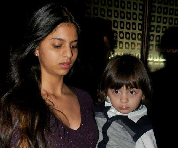 New picture of Suhana and AbRam Khan