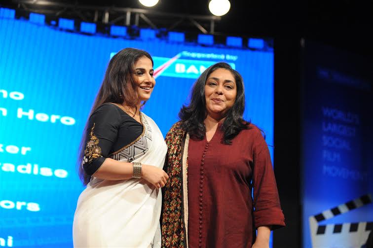 Meghna Gulzar, Vidya Balan at YES! i am the CHANGE Awards Ceremony 2015