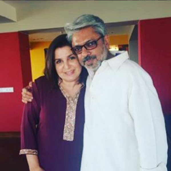 Farah Khan with Sanjay Leela Bhansali