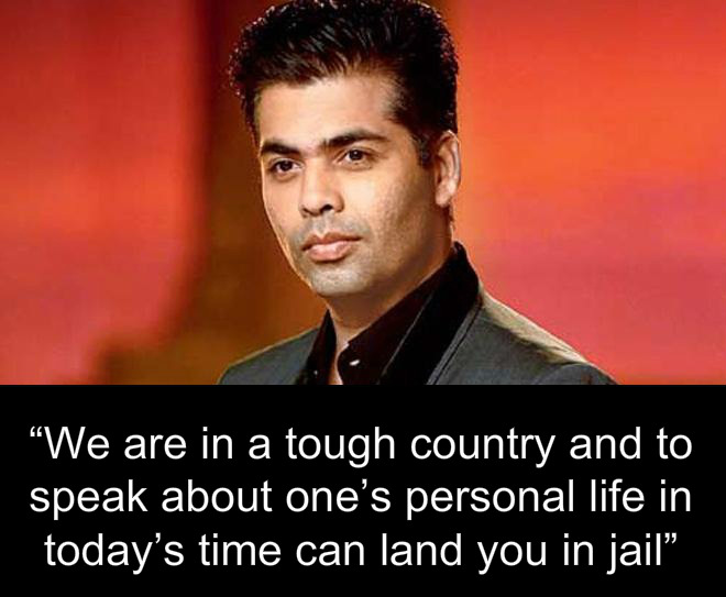 Karan Johar - Statements